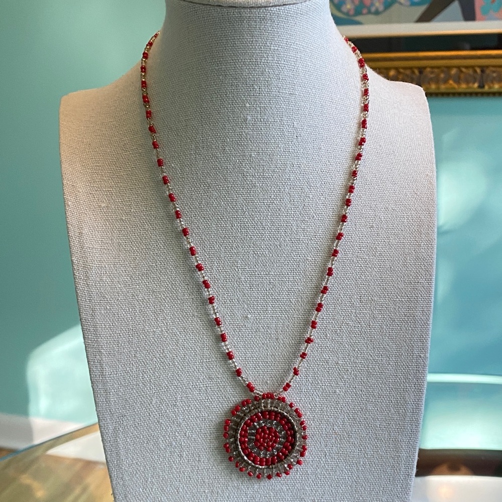 Vintage Indigenous Beaded Necklace
